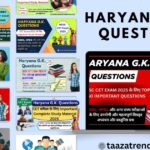 Important Haryana CET 2025 Group C, Haryana GK Questions