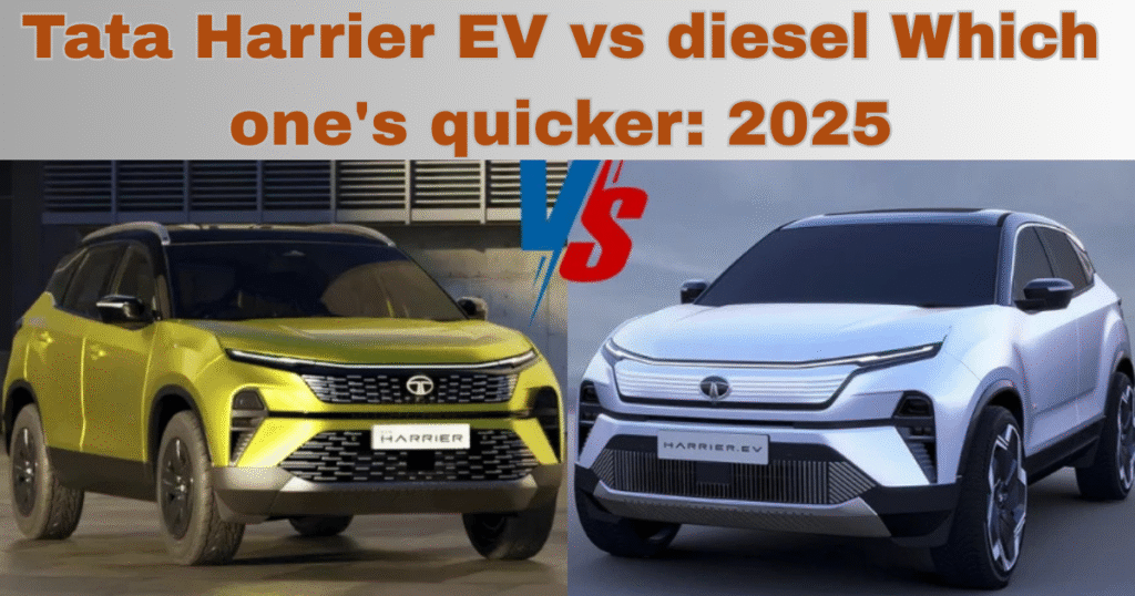 Diesel vs Tata Harrier EV 2025: